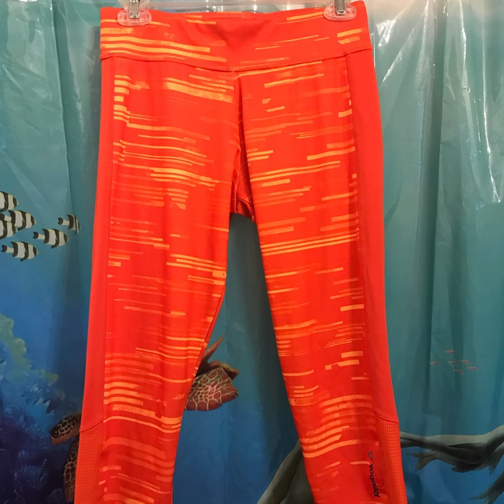 Reebok Orange Workout Capris